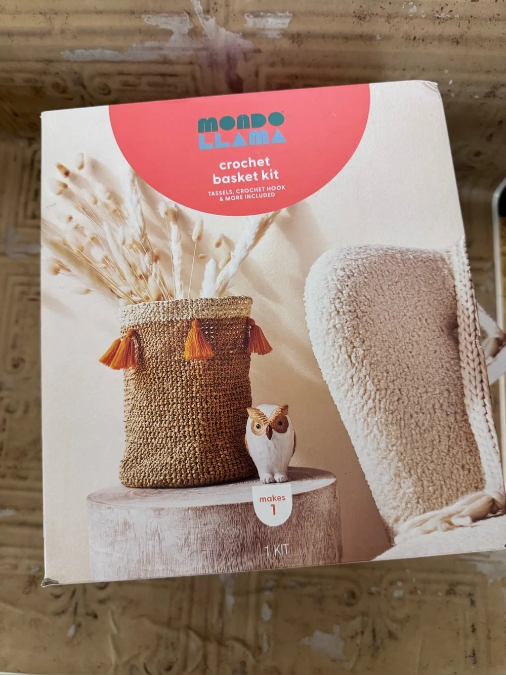 Set of 2- Mondo Llama Crochet Basket Kits
